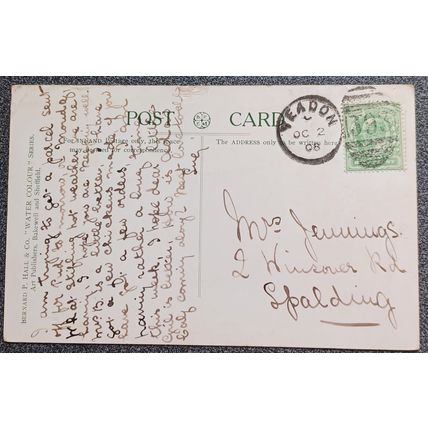 Antique Postcard Old Hill, Colwyn, Wales Posted 1908