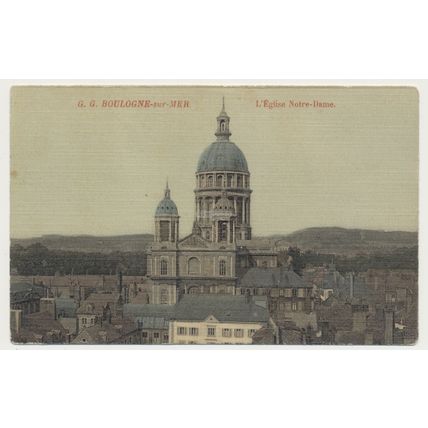 BOULOGNE-SUR-MER L'Eglise Notre-Dame France RPPC G.G. early 20th C.