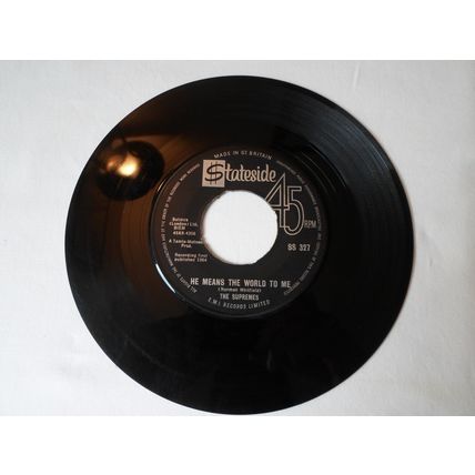 7"NORTHERN SOUL,1964. SUPREMES . WHERE DID OUR LOVE GO. STATESIDE.SS327. EX