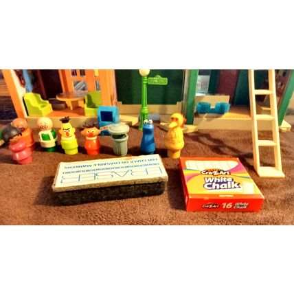Old Fisher Price Play Family Sesame Street # 938 12 1/2" Tall 1975 100% Complete