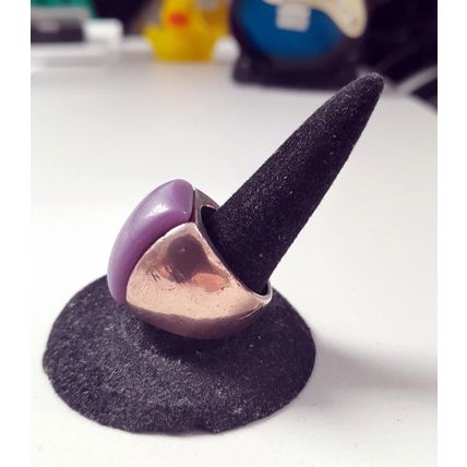 CHUNKY MAN'S RING with PURPLE STONE *