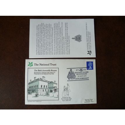 1971 GB National Trust Bath Assembly Rooms cover special event cancel history