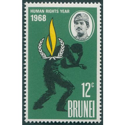 Brunei 1968 12c. Human Rights Year SG163 MNH