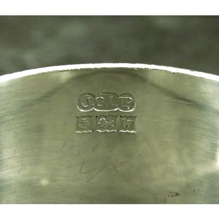 Vintage Solid Sterling Silver Napkin Ring 1971 By J Gloster Ltd 'Sr John'