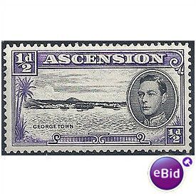 Ascension Island 1944 SG38b 1/2d Black & Violet M.Mint