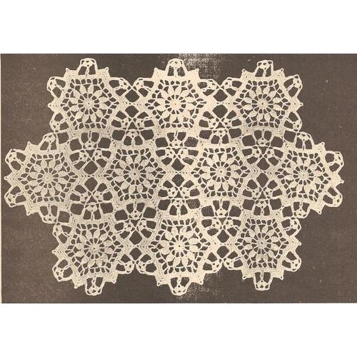 Vintage Crochet Doily Pattern Dainty Floral Motif