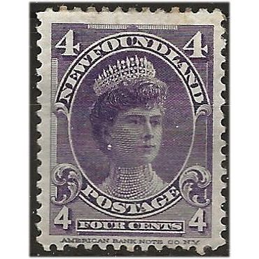 Newfoundland 1897 SG89 4c Violet Mounted Mint . .. .