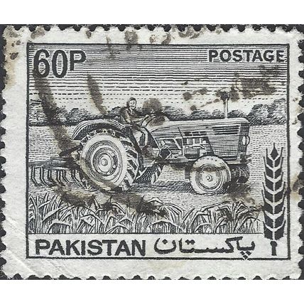 BANGLADESH, ROAD, Tractor at work, grey 1978, 60p, #2