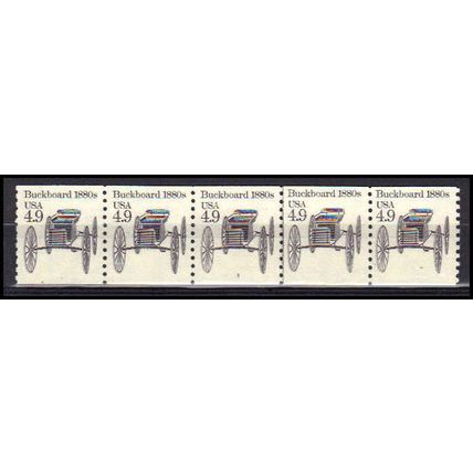2124 4.9c Buckboard Very Fine MNH Dry Gum PNC 3/5 X0234