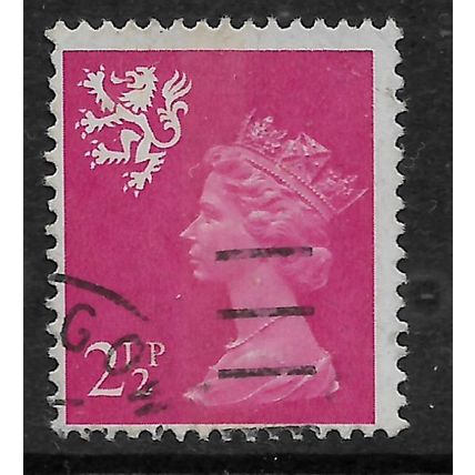 GREAT BRITAIN REGIONALS 1971 SCOTLANDS 25p MAGENTA SG S 14 FINE USED#