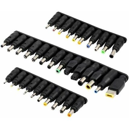 34pcs Universal DC Connector Plugs - 5.5x2.1mm Female Base - Fit for HP, Dell,