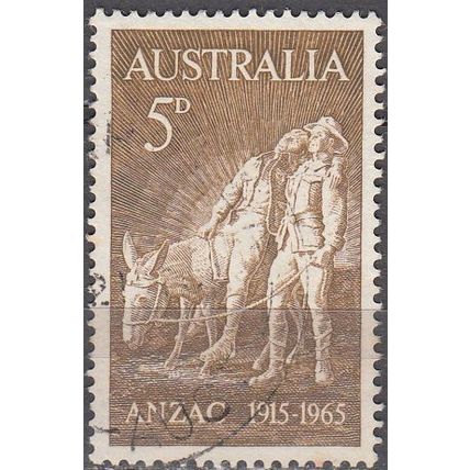 Australia 1965 Michel 349 O Cote (2005) 0.30 € Statue de l'ANZAC Cachet rond