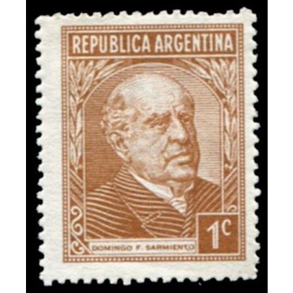 Argentina 1935 1c Brown Domingo Sarmiento MNH - SG645