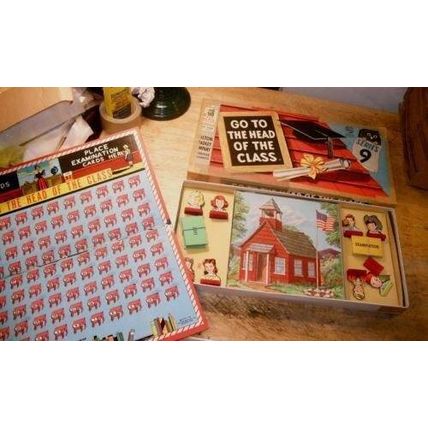 Vintage 1955 Go to the Head of the Class Game-Series 9