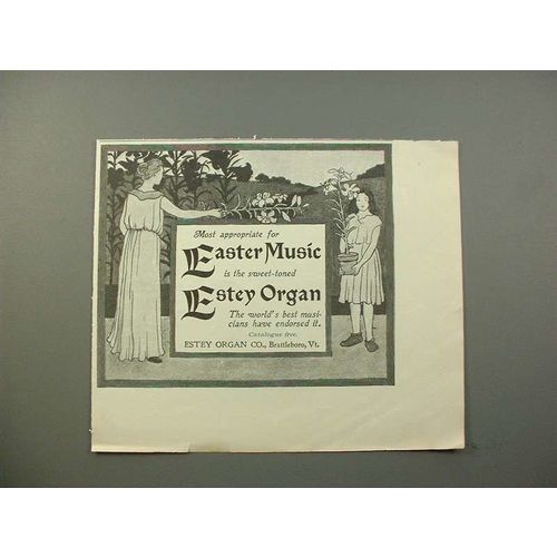 1900 Estey Organ Ad - Easter Music