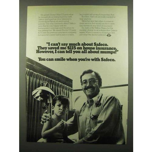 1974 Safeco Insurance Ad - I Can't Say Much