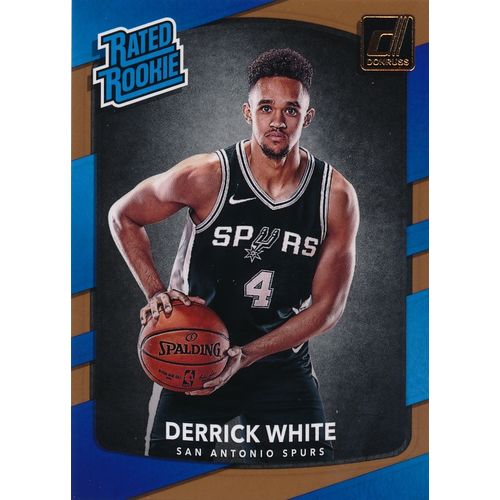 2017-18 Donruss Rated Rookie 172 Derrick White RC San Antonio Spurs