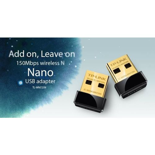TP-LINK 150Mbps Wireless N Nano USB Adapter - TL-WN725N