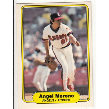 1982 Fleer baseball card 469 Angel Moreno– Angels