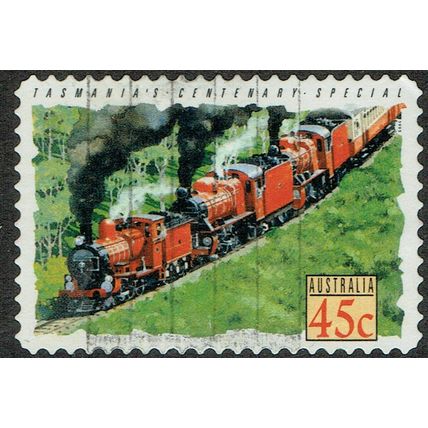 Australia 1993 Trains 45c Multicoloured S/Ad SG1411 GU