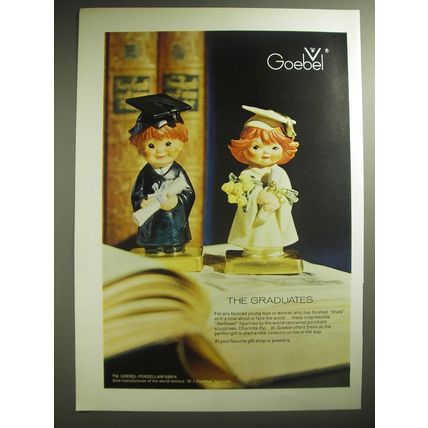 1974 Goebel The Graduates Porcelain by Charlotte Byj Advertisement
