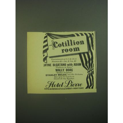 1945 Hotel Pierre Advertisement - Cotillion Room