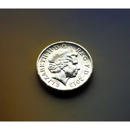 2013 English Floral Rose & Oak Acorn £1 One Pound Coin Circulated Collectable