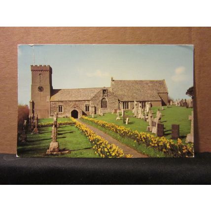 CRANTOCK CHURCH, NEWQUAY, Cornwall .. used. postcard 1976 pm =
