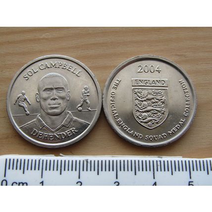 Sainsbury 2004 England Squad Sol Campbell Token (e374)
