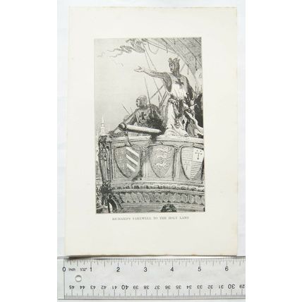 1899 illustration - Richard's Farewell to the Holy Land