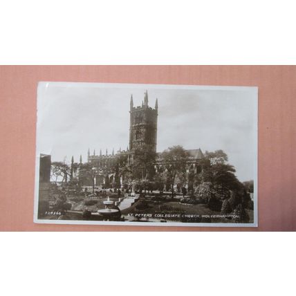 1950 fr real photo postcard - St Peters church, Wolverhampton -Staffordshire