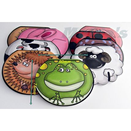 Novelty Memo Note Pad Animals Farm Bright Colours Cow Pig Sheep Frog More K50