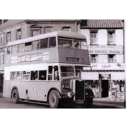 Black & White Photograph of Great Yarmouth Corporation Transport - EX 5282