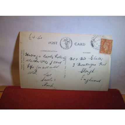 HIGH STREET, CARLUTE, Lanarkshire, SCOTLAND used vintage postcard RP 1946 pm =