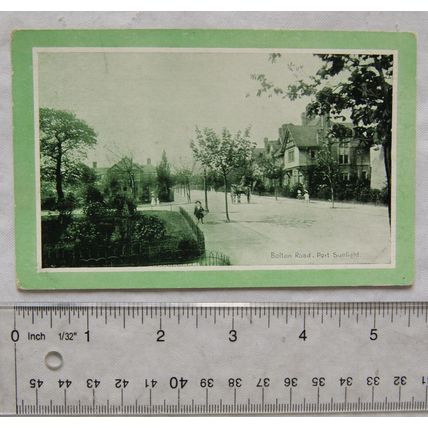 pre 1918 postcard Bolton Road, Port Sunlight