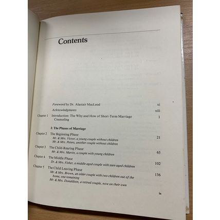 1982 1ST EDITION "MARITAL CRISIS & SHORT-TERM COUNSELING" USA HARDBACK BOOK (P5)