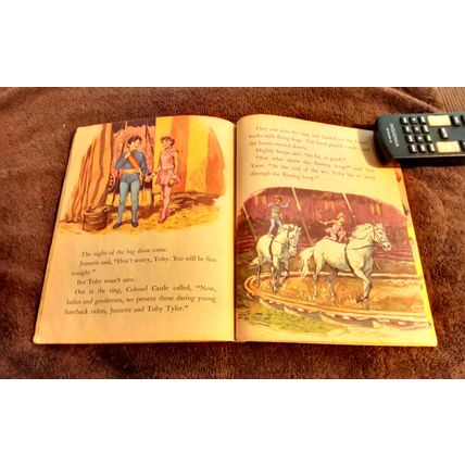 Old Vintage Little Golden Book Walt Disney's Toby Tyler (B) Second Edition 1960
