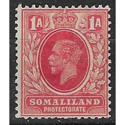 SOMALILAND 1921 GV WMK MULTI SCRIPT CA 1A MINT SG74
