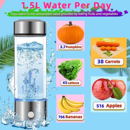 Hydrogen Water Bottle Generator, Portable Hydrogen Water Ionizer Machine Recharg
