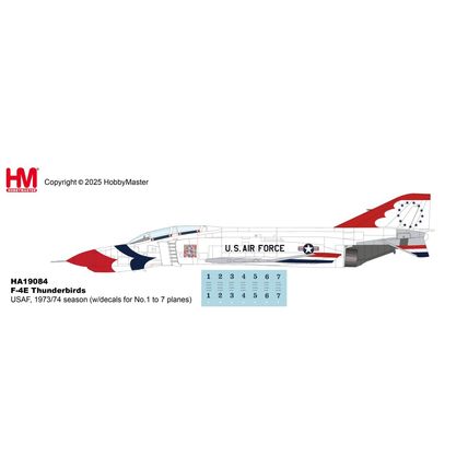 F-4E THUNDERBIRDS USAF "1973/74 SEASON" - HOBBY MASTER HA19084 1/72 - PRE ORDER