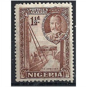 Nigeria 1936 SG36 1 1/2d Brown Mounted Mint . ..