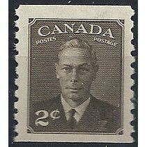 Canada 1950 SG420 2c Sepia Perf 9.5 x IMPERF Unmounted Mint ...