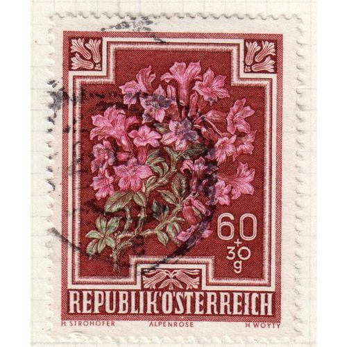1948 AUSTRIA sg1093 60g + 30g LAKE FINE USED (GAP1)