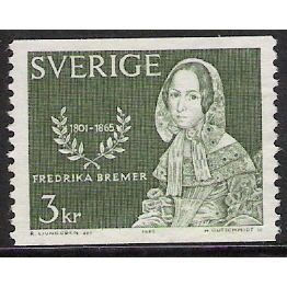 Fa 569: 3 Kr. olive-green Fredrika Bremer.