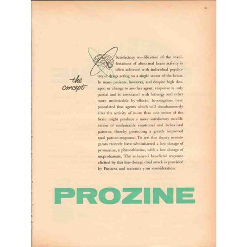 wyeth 1959 prozine controls anxiety agitation medical vintage ad