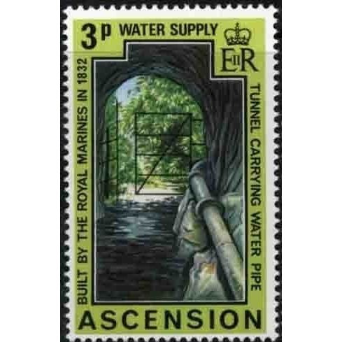 Ascension QEII 1977 Water Supplies 3p Tunnel Unmounted Mint NHM SG 225 stamp
