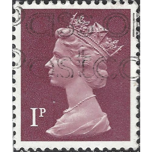 GB, Queen Elizabeth Machin, violet-brown 1980, 1p