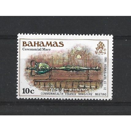 Bahamas.SG560 10c Ceremonial Mace.Unmounted Mint.Sep23