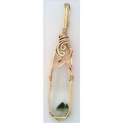 Quartz Crystal Gold Filled Wire Wrap Gemstone Pendant 5