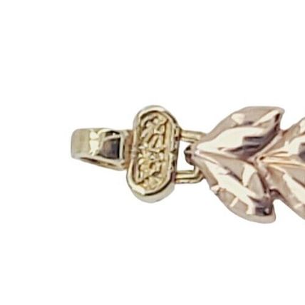 Heart Dolphin Quince Anos Sweet 15 Años 8.3" Bracelet Multi Tone Real 14K Gold